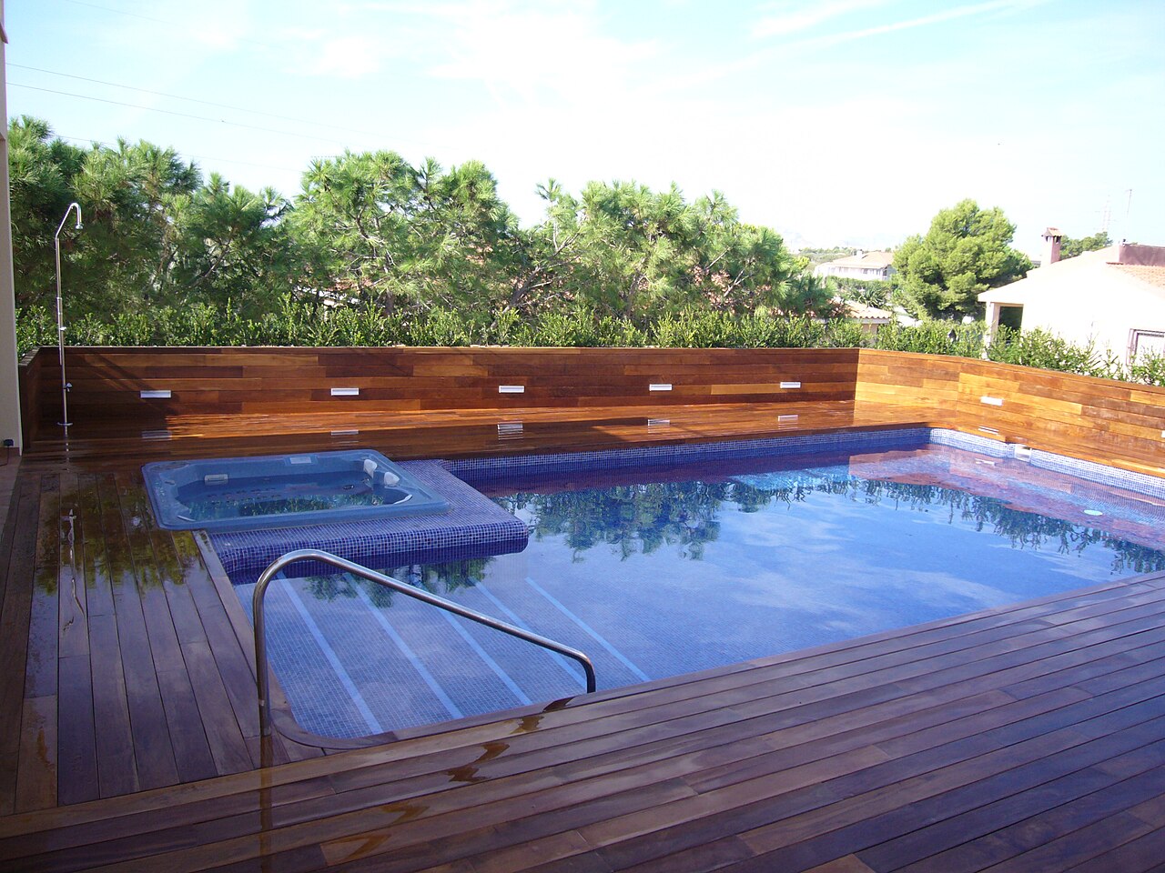 A swim spa unit